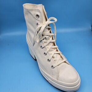 Converse Chuck 70 De Luxe Heel Shoe White Chunky Platform Women Size 11.5 New
